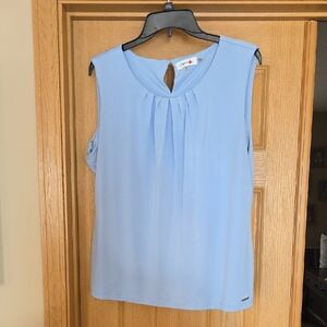 Calvin Klein Light Blue Sleeveless Blouse